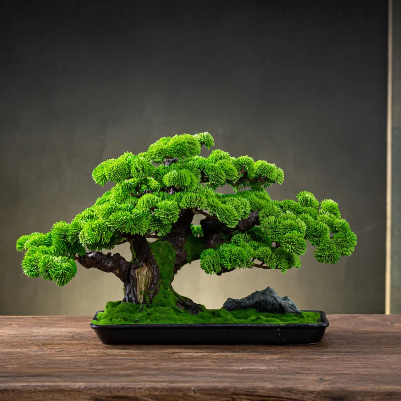 Large beauty Luo Han pine new Chinese entrance club interior decoration landscape fake tree simulation tree pine Oasis Select