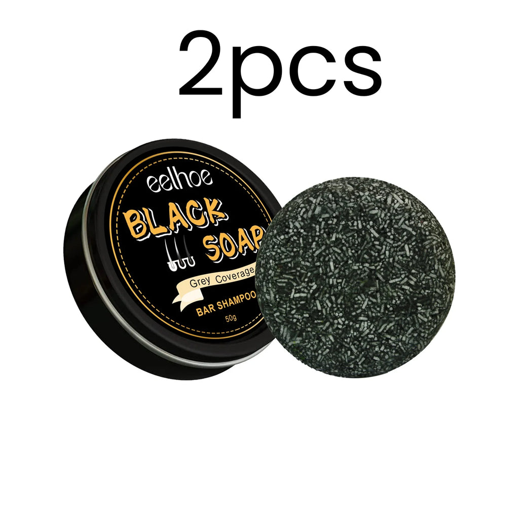 EELHOE Black Soap Natural Shampoo Bar – Gray Hair & Deep Nourish Natural Shampoo Bar Oasis Select 2pcs