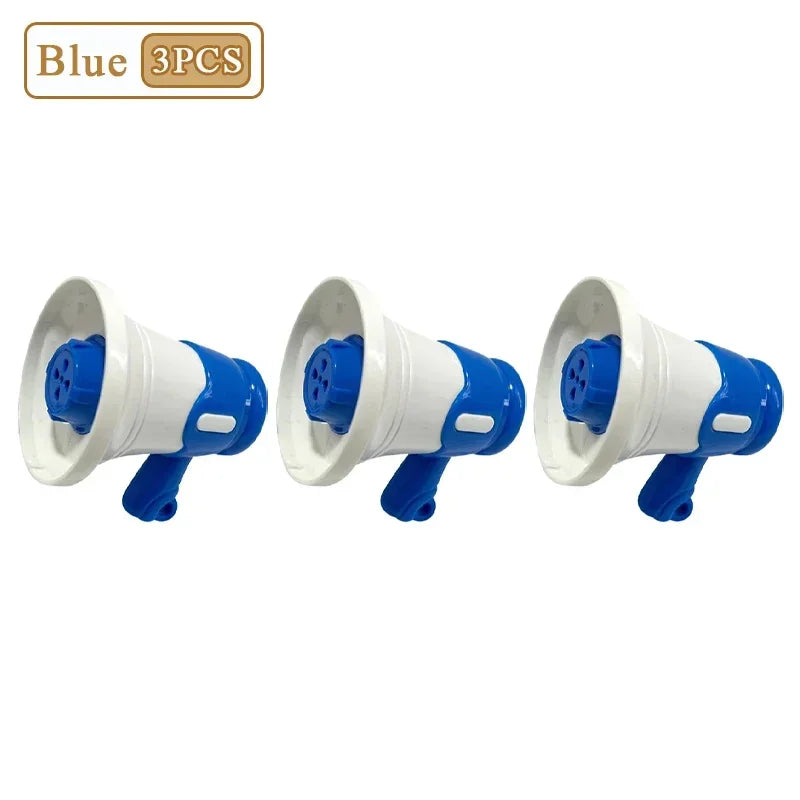 1- Durable Portable Mini Megaphone Clear Voice Broadcast Device Oasis Select Blue-3PCS
