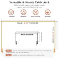 Table Arch Stand with Clamps Adjustable Over The Table Rod Stand with Clamps Dining Background Rack Balloon Arch Decorations Oasis Select M Yellow