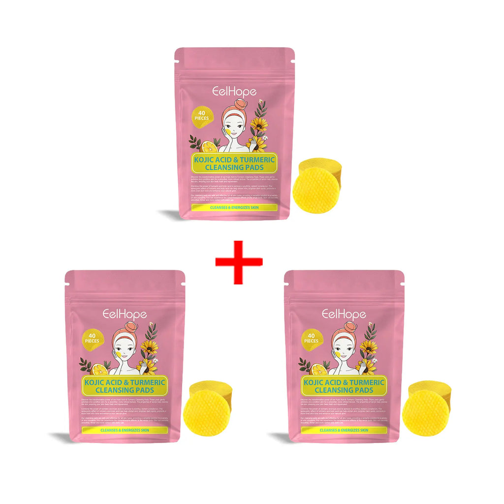 Turmeric Kojic Exfoliating Facial Pads – Brighten & Cleanse Facial Exfoliation Pads Oasis Select 120pieces in bag