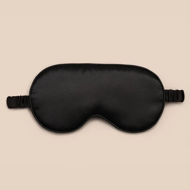 Light Blocking Sleep Eye Cover 1pcs Imitated Silk Comfortable Soft Breathable Night Sleeping Eye Shield Eye Care Sleep Use Tools Oasis Select black