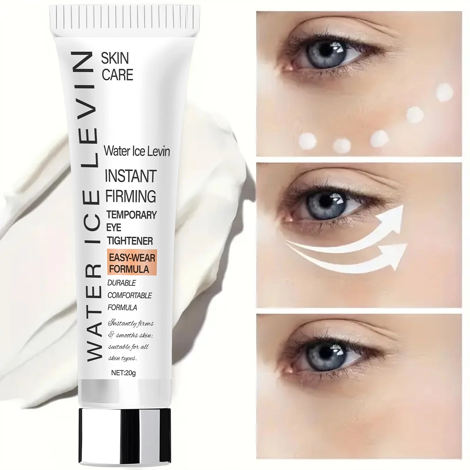 Levin Firming Eye Cream – Hyaluronic Acid & Retinol | 20g Eye Firming Cream Oasis Select