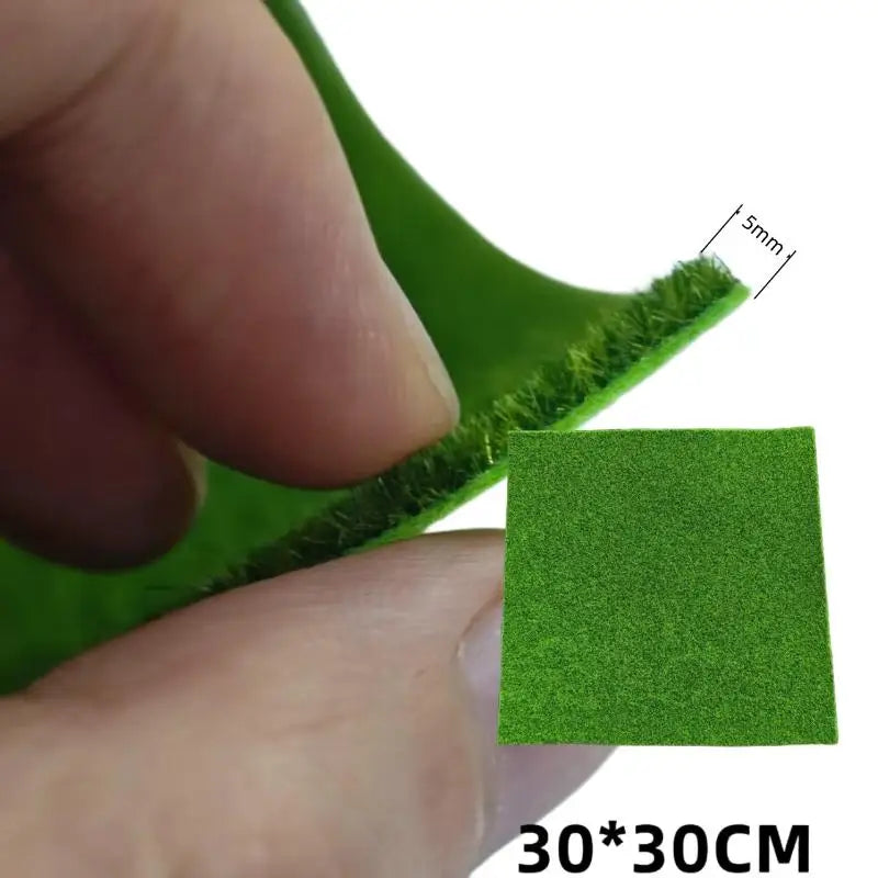 Artificial Grass Mat 15/30cm Square – Fake Lawn Carpet 3/5/8mm
