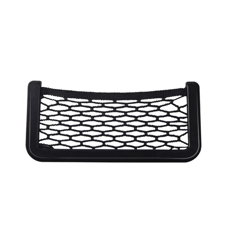 2-Pack Adhesive Car Net Pocket Organizer – Phone & Storage Bag