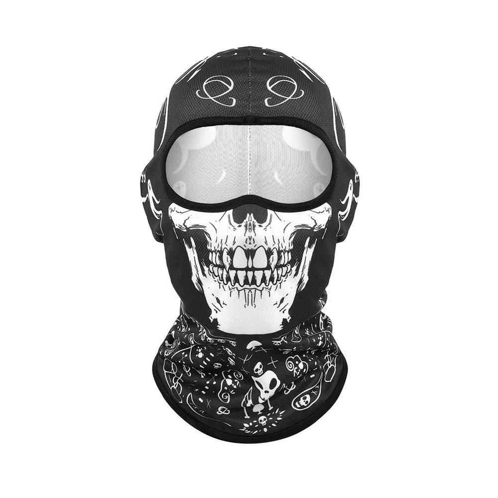 Fashion Ice Silk Cool Balaclava Breathable Sun Protection Motorcycle Cycling Mask Quick Dry Face Cover Headwear Summer Oasis Select 3