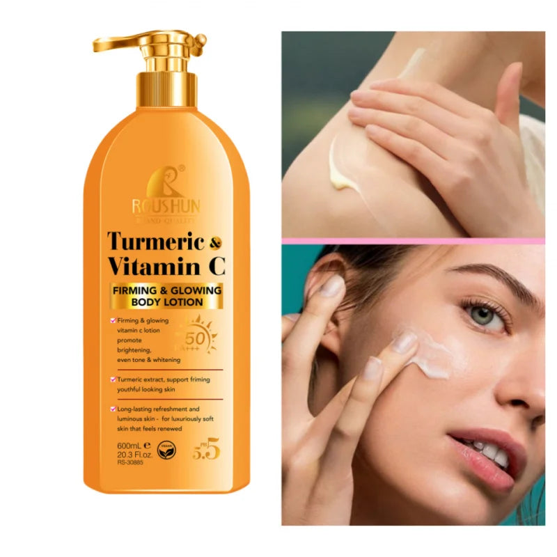 ROUSHUN Turmeric Vitamin C SPF50 Sunscreen Body Lotion 2-in-1
