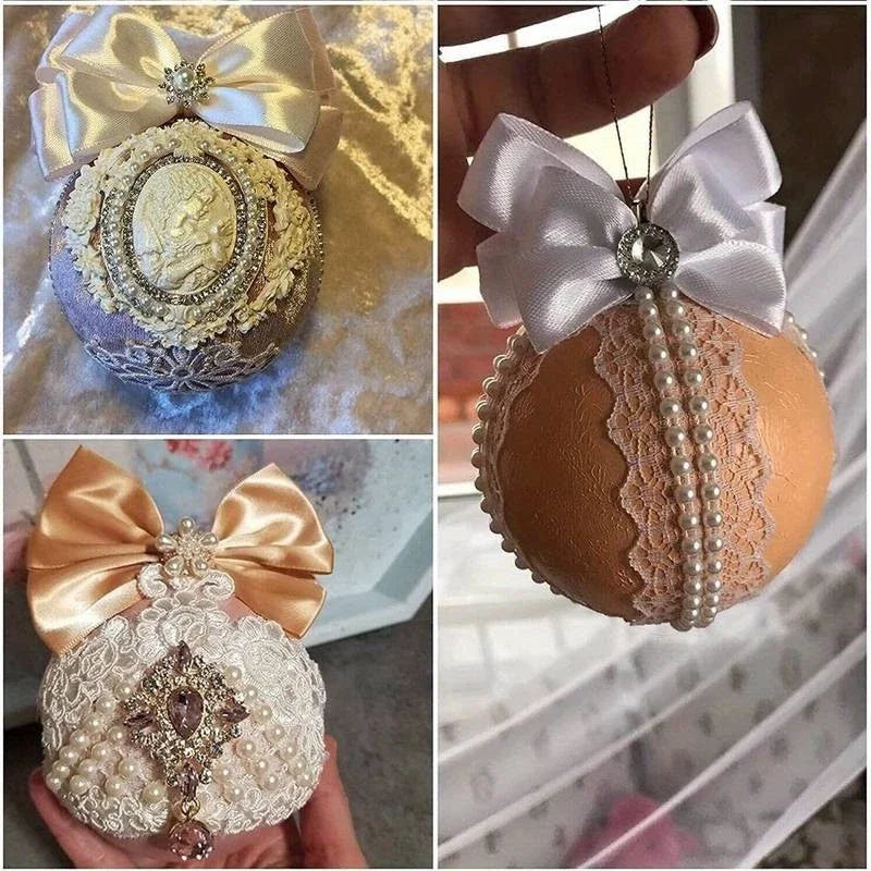 25M 6MM Bead Ball Chain Craft Pearls String Faux Pearl Garland Spool Roll Strand Wedding Party Christmas Tree Decorations Oasis Select