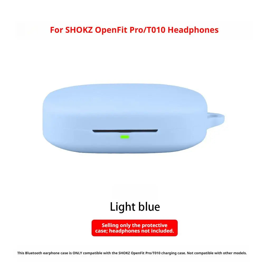 Silicone Protective Case for SHOKZ OpenFit Pro T010 Wireless Headphone Protector Case Cover Shell Housing Anti-dust Sleeve Oasis Select 08