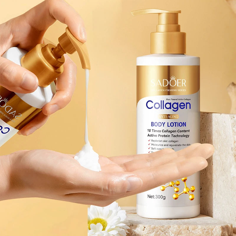 Collagen Body Lotion for Firming & Hydration - Intense Moisturizer Anti-Aging Skin for Dry, Sagging Skin, Nourishment 300g/pc Oasis Select