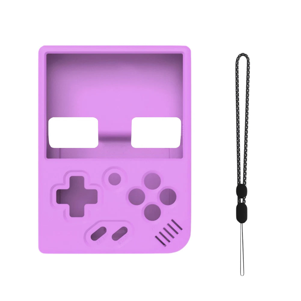 Silicone Case + Lanyard for MIYOO Mini Plus – Shockproof Cover Game Console Case Oasis Select Purple United States