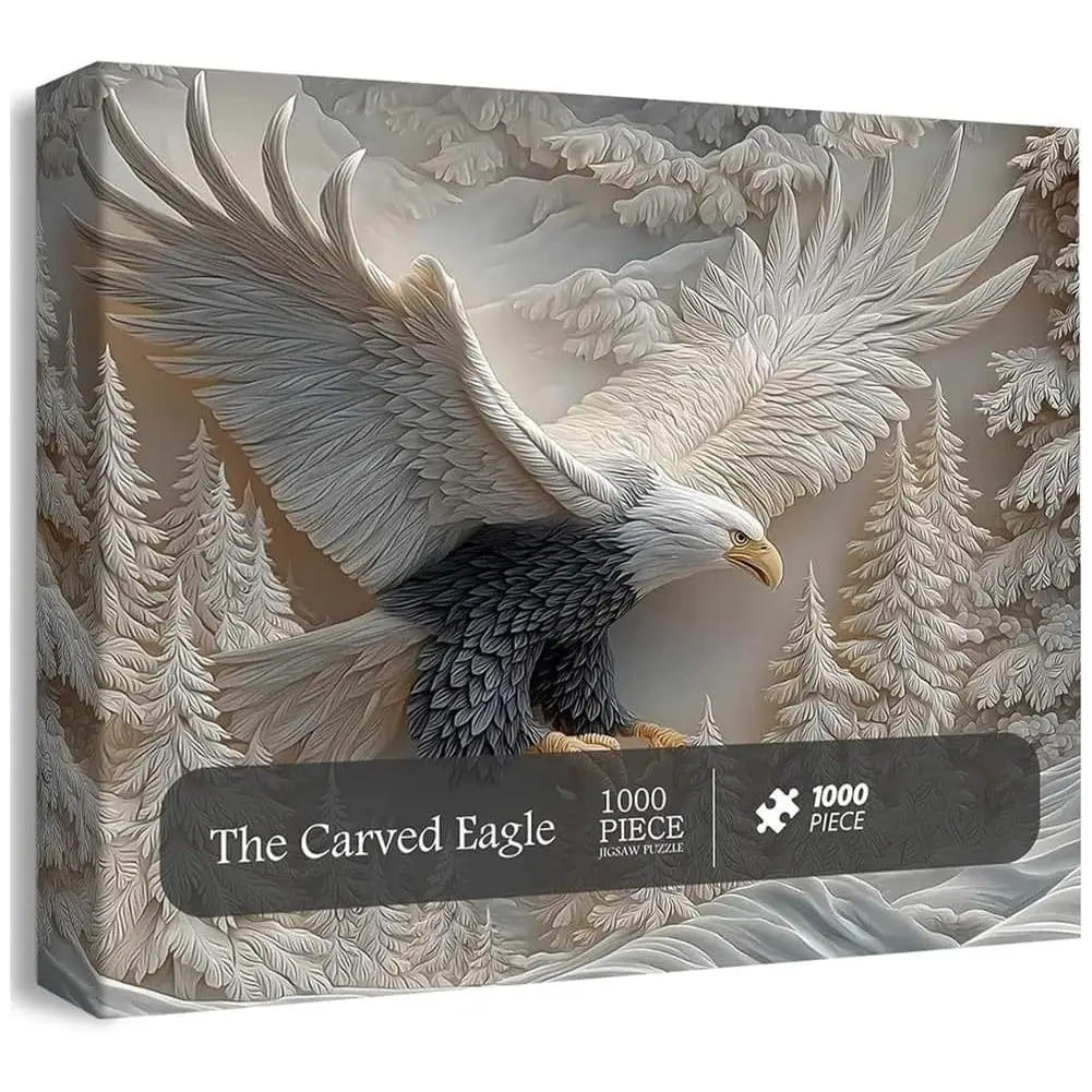 3D Majestic Eagle Jigsaw Puzzle Personalized Picture Puzzle DIY Wall Art Decor For Living Room Bedroom Handmade Gifts Oasis Select