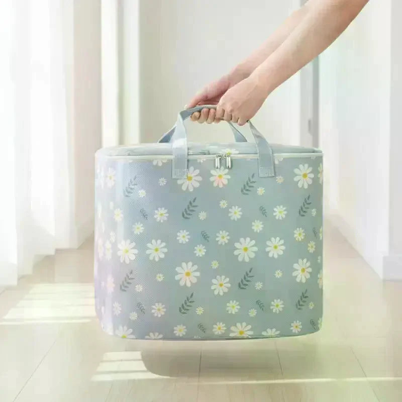 Foldable Non-Woven Clothes Storage Bag | Large Capacity Zipper