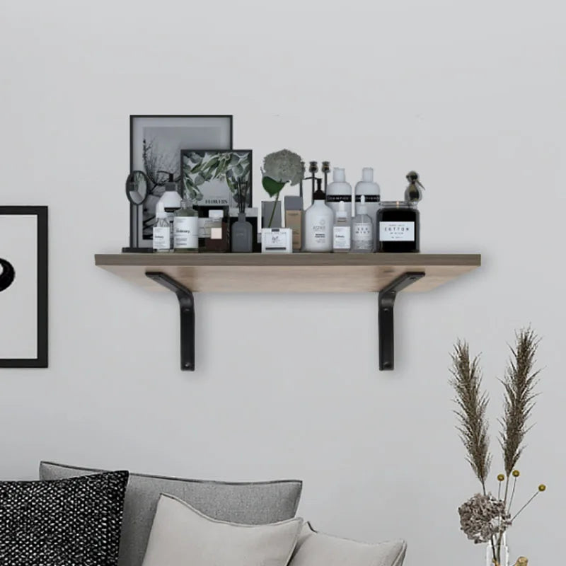 Floating Shelf Brackets Black and White Shelves for Shelves Wall Storage Kitchen Stand Bracket Support Hardware Home Improvement Oasis Select