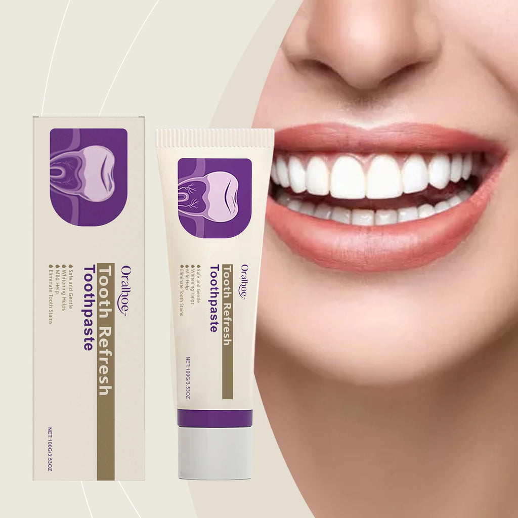 Teeth Refresh Toothpaste Whitening Freshen Breath Intensive Stain Removal Pain Sensitive Brightening Tooth Oral Care Toothpaste Oasis Select