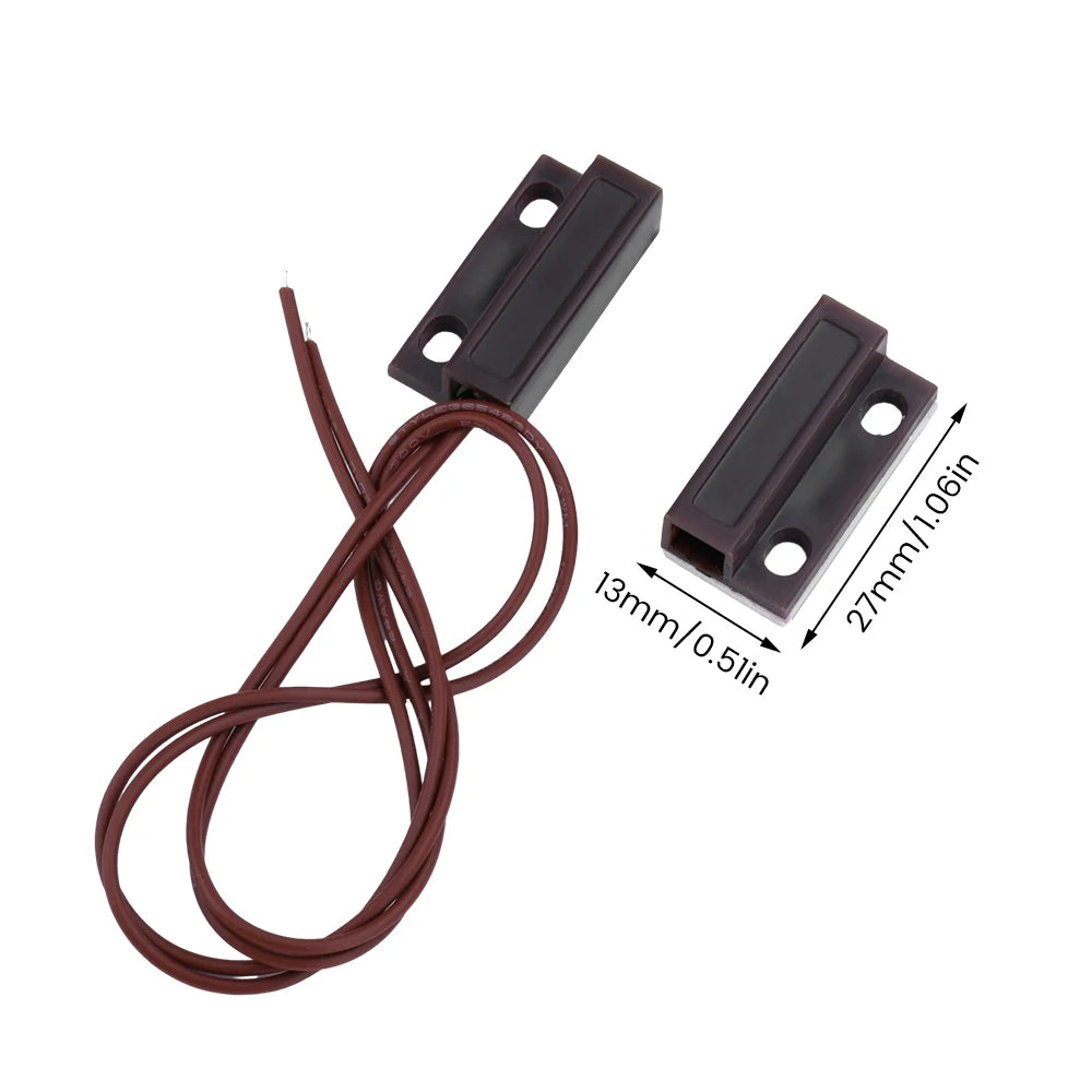 MC-38 Wired Door and Window Sensor Detector Magnetic Switch NC/NO, Suitable for Home Security Alarm System Oasis Select