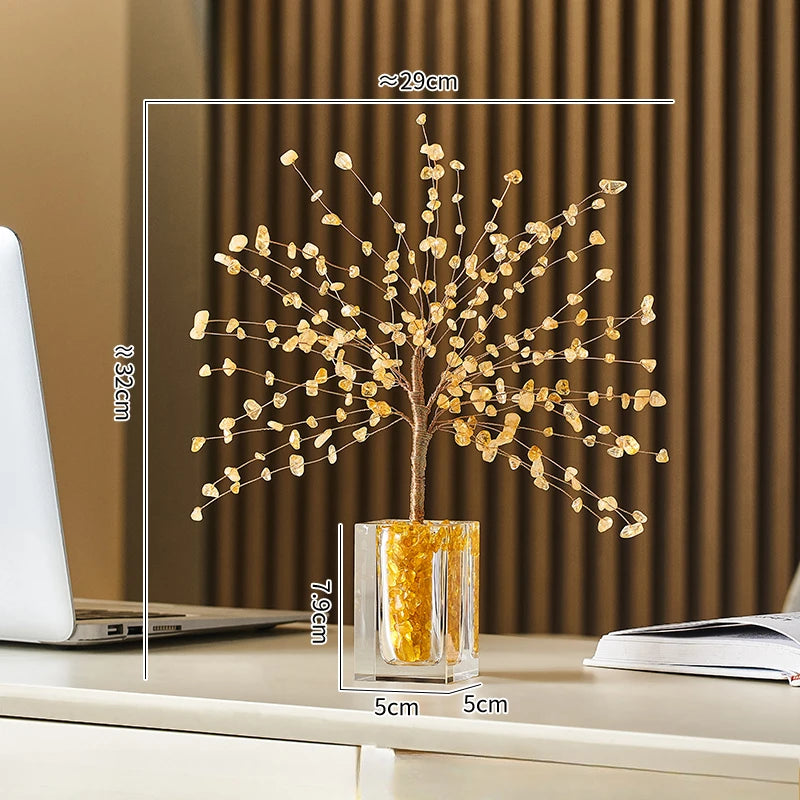Money Tree Decoration Home Accessories Living Room Wine Cabinet TV Cabinet Decoration Office Desktop Decoration Home Decor Oasis Select