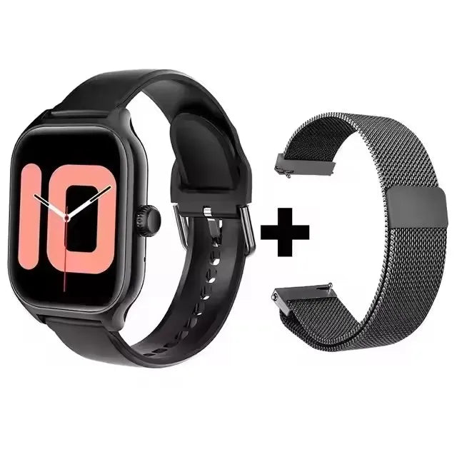 Smart Watch For Android IOS Watches 1.83inch HD Display Bluetooth Call Message Alert Music Sports Mode Smartwatch Men Women Gift Oasis Select Bk20Milan