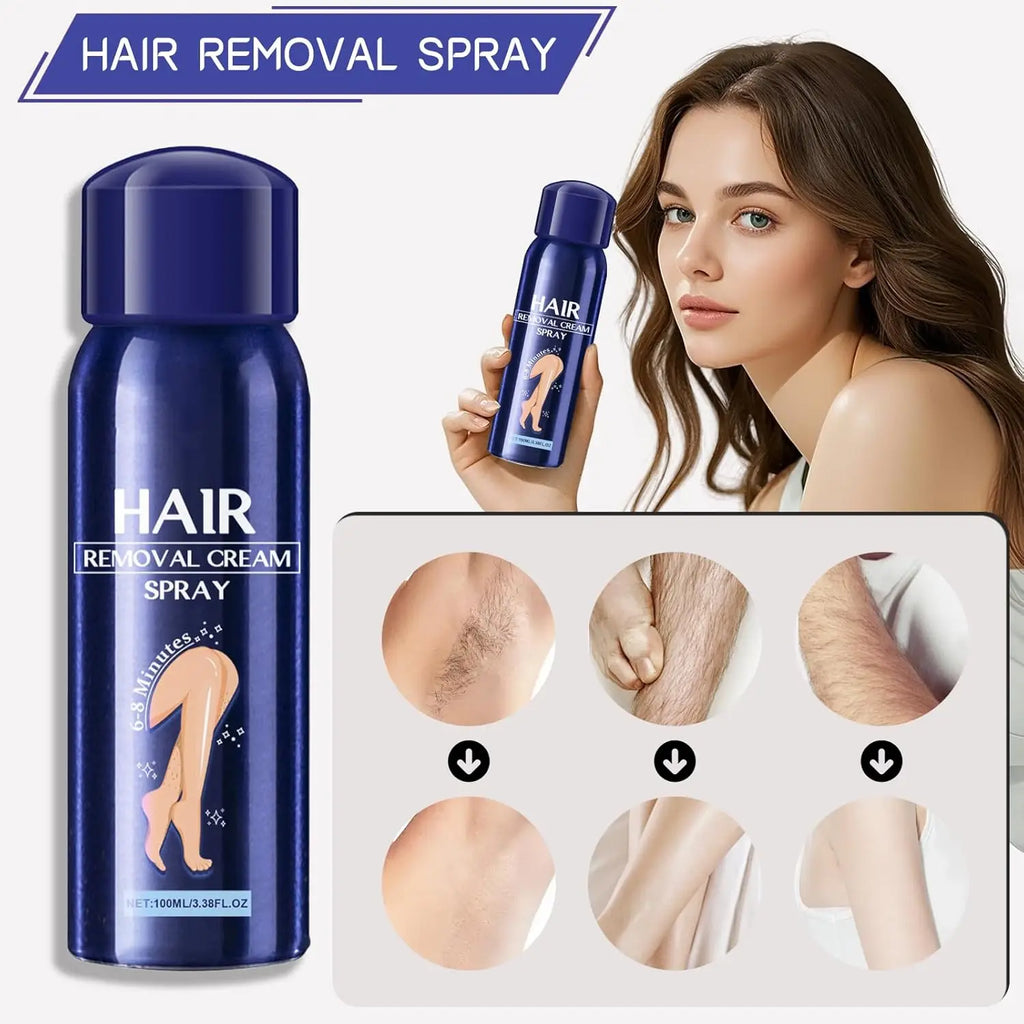 Hair Removal Spray for Women and Men, No Irritation Mild Hair Remover for Underarm Arm Back Chest and Legs Fast Acting Removal Oasis Select