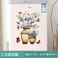 3D Simulation Vase Bedroom Room Wall Three-Dimensional Gilding Decorative Wall Stickers Oasis Select 02 style 30x40cm