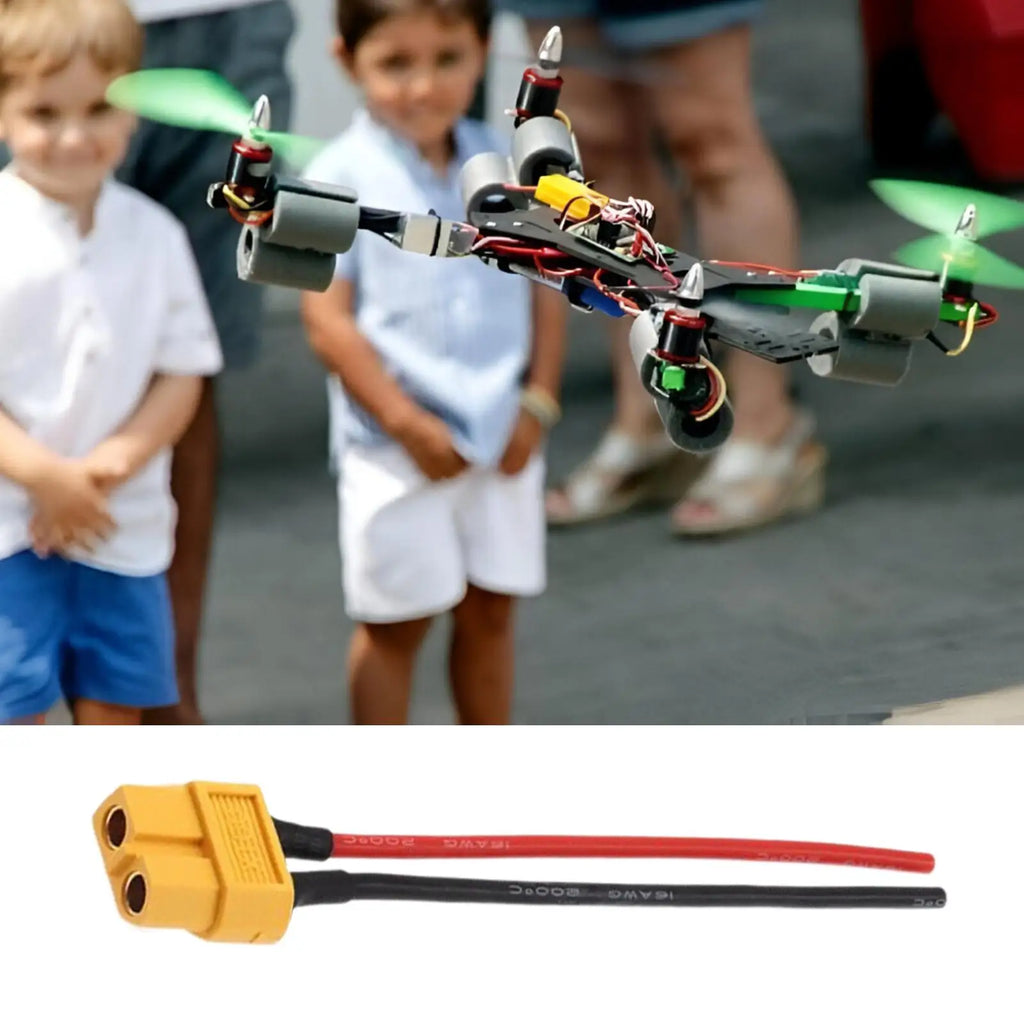 Xt60 Cable Xt60 Female to Male Connector Male and Female Adapter Wire Parts Accessories Portable for Rc Battery Drone Car Rv Oasis Select
