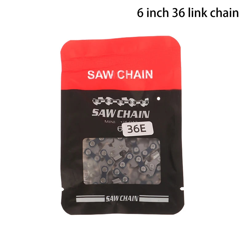 4/6/8/12/14/16 Inch Metal Chainsaw Chain Spare Parts Link Chainsaw Saw Chain Blade For Electric Saw Accessories Wood Cutting Oasis Select 6inch 36 link chain