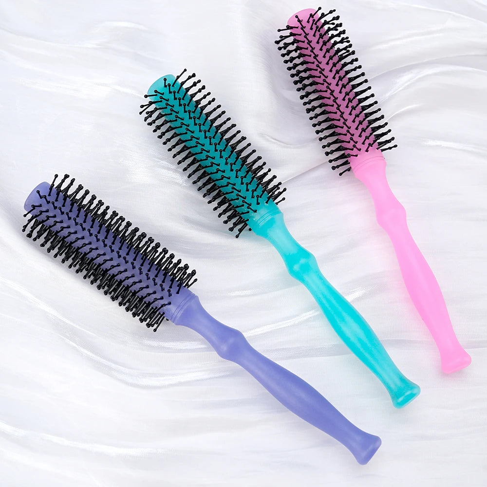 Ergonomic Round Styling Brush – Soft Nylon Bristles, All Hair Types Round Styling Brush Oasis Select