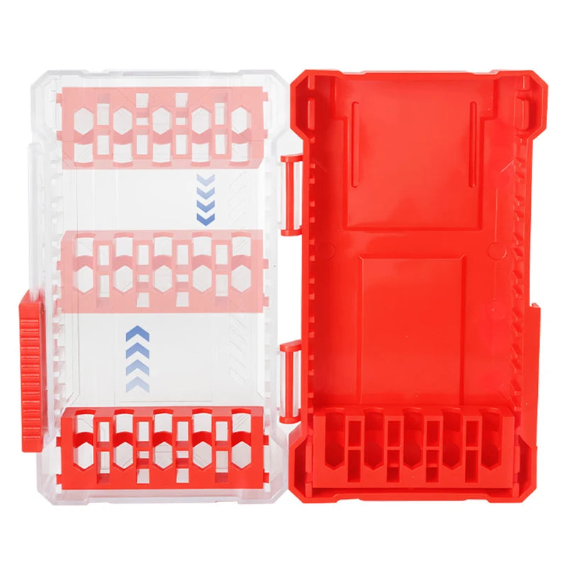 Drill Bit Storage Case Portable 6.35mm Hex Drill Bit Case 5 Sizes Water Resistant PVC Detachable Holder Hangable Storage Oasis Select