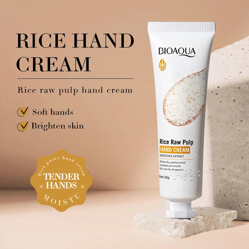 BIOAQUA White Rice Hand Cream – Moisturizing & Brightening Hand Cream Oasis Select