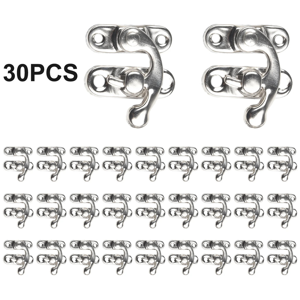30-Pack Toggle Hasp Latch Clasps for Wooden Boxes – Gold, Bronze Box Hasp Latches Oasis Select Sliver