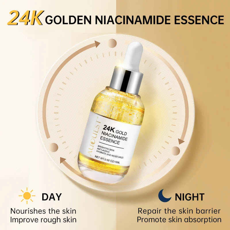 Niacinamide Face Serum Dark Spot Remover Whitening Moisturizing Essence Set Hyaluronic Acid Pore Shrinkage Facial Skin Care Oasis Select