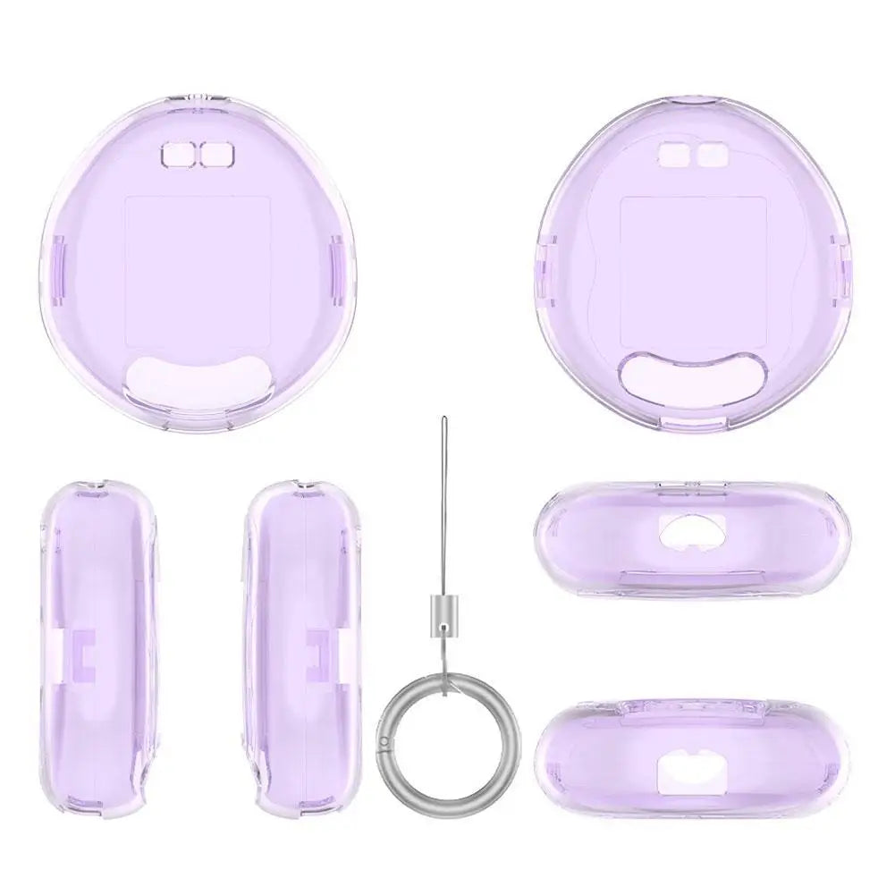 Tamagotchi Uni Clear Hard Shell Case with Keychain | Anti-Scratch