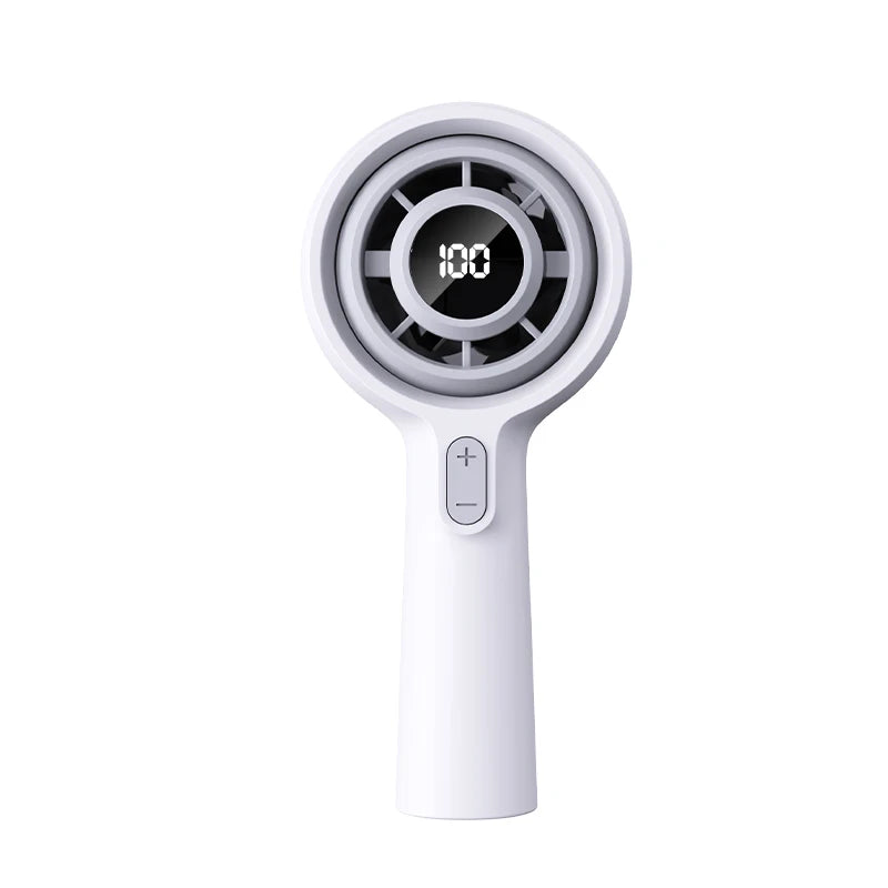 Mini Handheld Rechargeable Fan – High-Speed Brushless 3000mAh