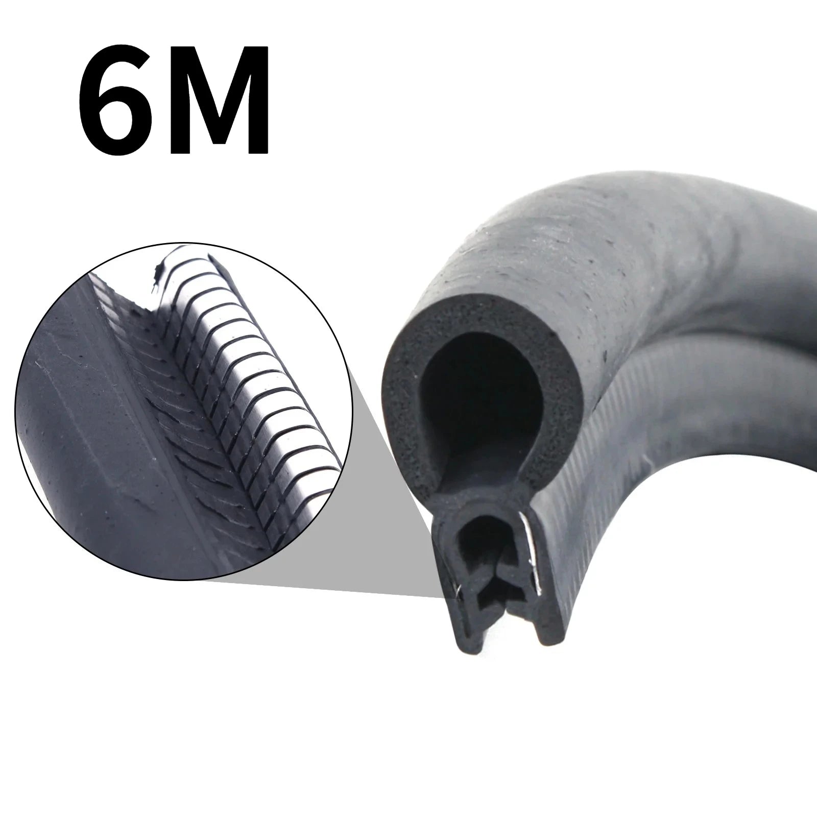 Weather Striping Trim Seal Durable Car Door Rubber Edge Trim Automotive Weather Stripping Edge Guard for Cars Trucks Oasis Select 2 meters-FINNED