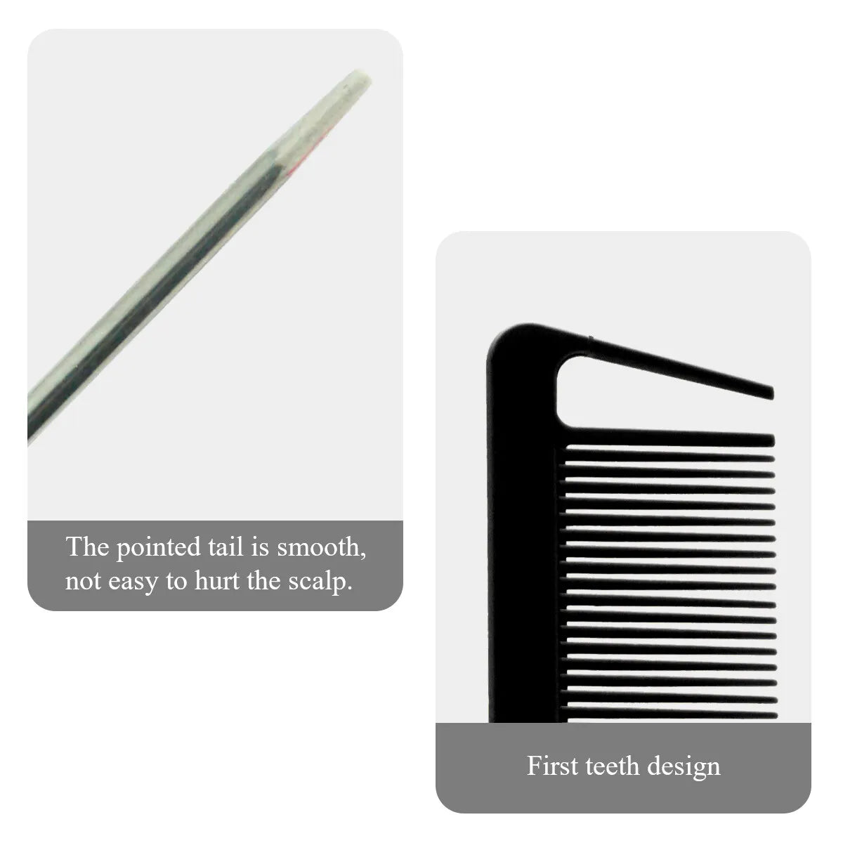 4 Candy Colors Hair Styling Pointy Tail Comb Set Anti-static Comb for Wig, Partition, Braid, Hair Dye, and Highlights Hair Tools Oasis Select