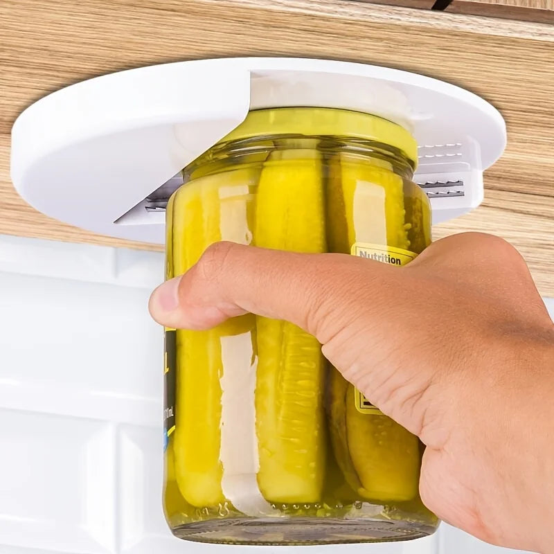 3pcs 2-in-1 Down Cabinet Can & Can Opener Set - Heavy Duty Swivel with Ergonomic Handle, Multi Size Lid Clamp for Kitchen Oasis Select