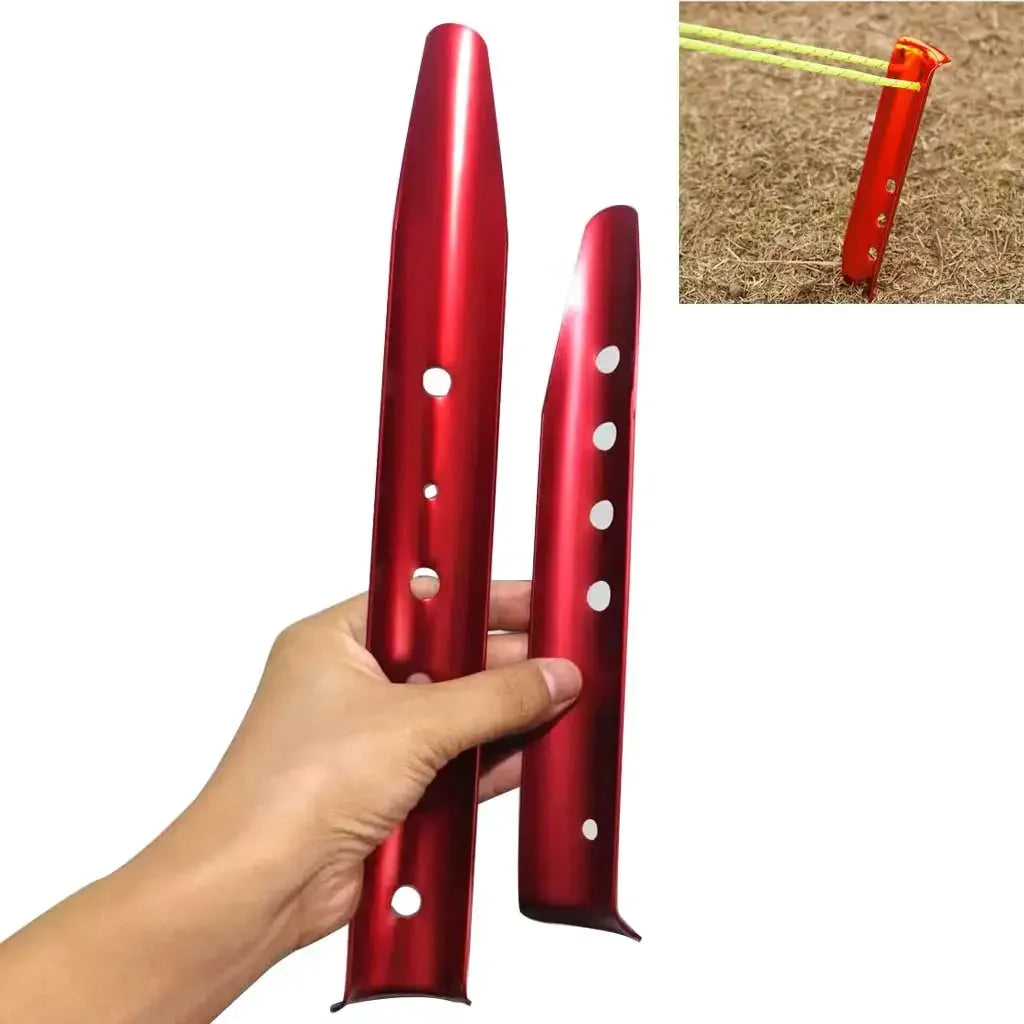 Aluminum U-Shaped Snow and Sand Tent Stakes Pegs Beach Ground Nails Oasis Select