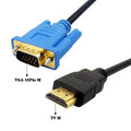 1.5m HDMI Video Connector Male to Male HDMI-Compatible To VGA Converter AV Adapter Cord Display Output For PC HDTV Cable Oasis Select 1.5m