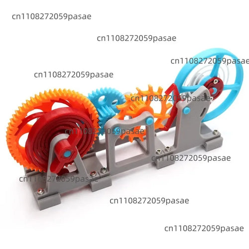 3D Mechanical Gear Model – Clockwork Escapement Balance Wheel Desktop Mechanical Model Oasis Select Blue and yellow