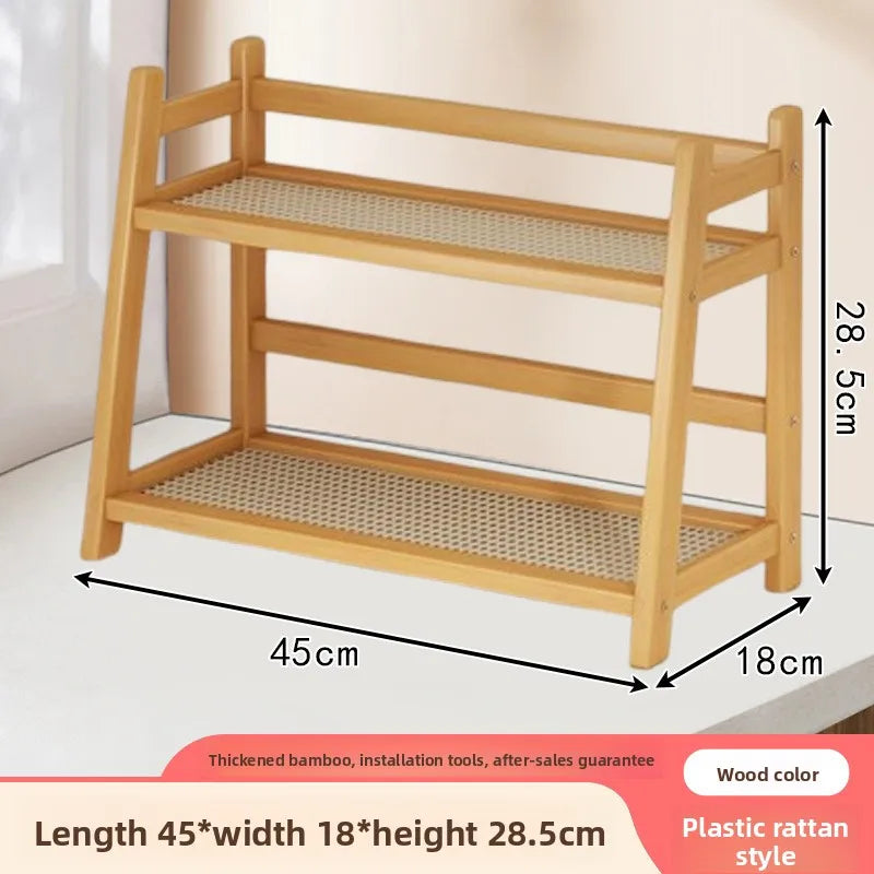 Cup holder desktop rattan trapezoidal cup holder, simple and multi-functional household water cup type Nanzhu storage cup holder Oasis Select 2-45Cm-primary-TB