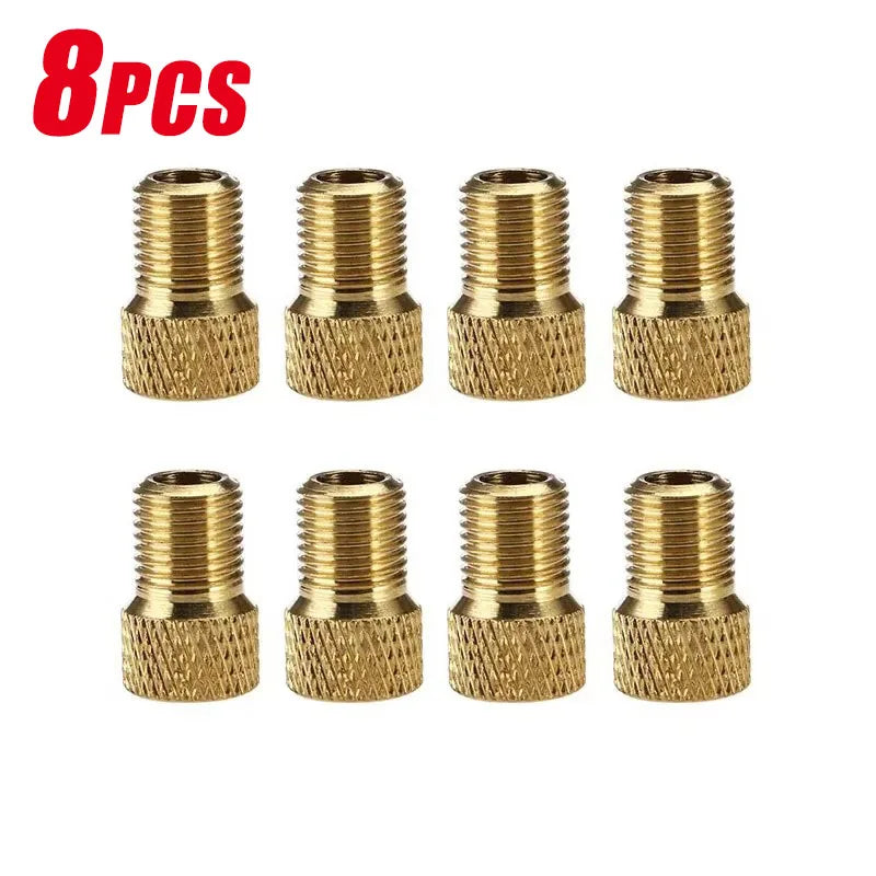2/8/16Pcs Bicycle Valve Adapter Cap Presta To Schrader Adapter French Valve Bike Nozzle Inflator Nipple Mtb Bicycle Accessories Oasis Select 8pcs