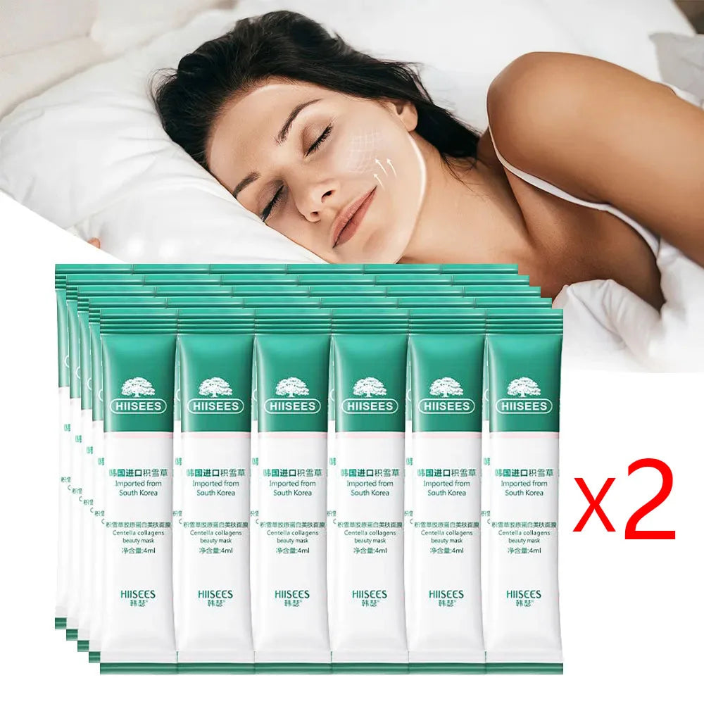 30-Pack Centella Collagen Sleeping Face Mask – Anti-Aging Sleeping Face Mask Oasis Select 60pcs