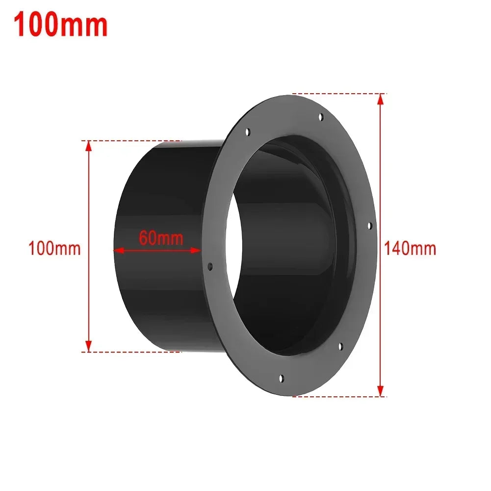 Vent Pipe Adapter Duct Joint Wall Flange Connector 75/100/125/150mm Durablity For Ventilation Pipe Ventilation Pipe Air Ducting Oasis Select