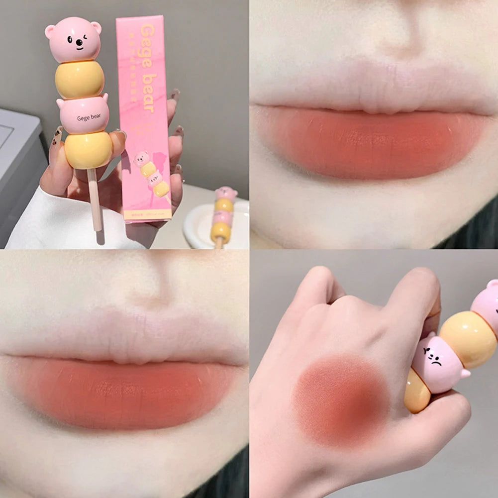 1Pc Candy-shaped Lipstick Velvet Matte Non-Stick Cup Lipstick Long Lasting Nourishing Texture Makeup Lip Tint Oasis Select 02