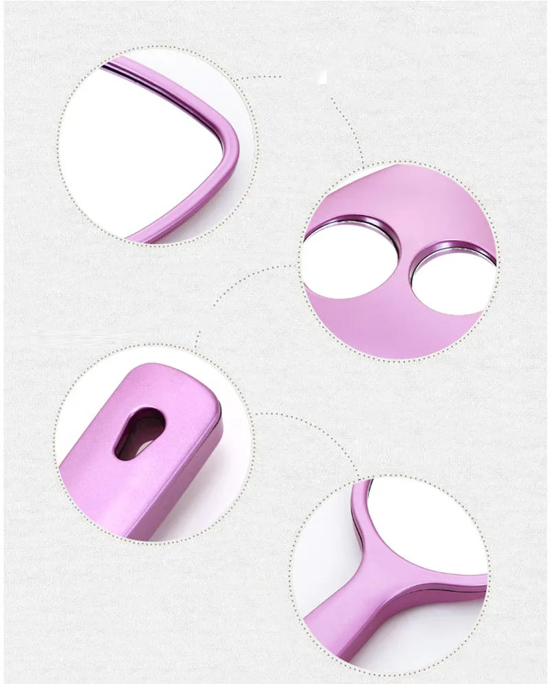 Double-Sided Handheld Makeup Mirror – 2x & 3x Magnification