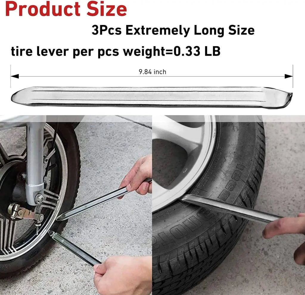 Car Tire Wrench Car Repair Tools Steel Spoon Tire Iron Rim Opener Lever Changer Motorcycle Bicycle Removal Tool Car Accessories Oasis Select