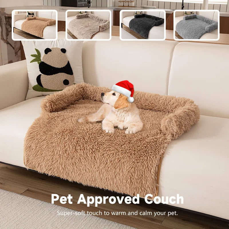 2025 New Style Sofa Pet Pad, Plush Dog Bed, Warm and Anti-slip Pet Sleeping Sofa Pad for Autumn and Winter Oasis Select