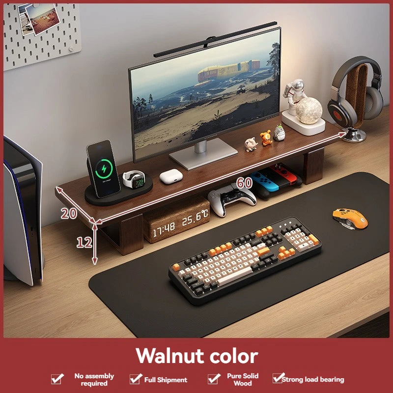 Monitor, elevated computer, screen stand, desktop office, laptop storage rack, base, storage rack Oasis Select