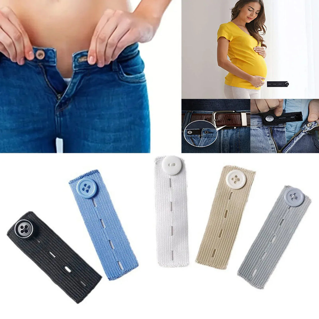5pcs Pant Extender Belt for Extending Jeans Pants Waist Extender Buttons Pants Adjustable DIY Sewing Supplies Oasis Select