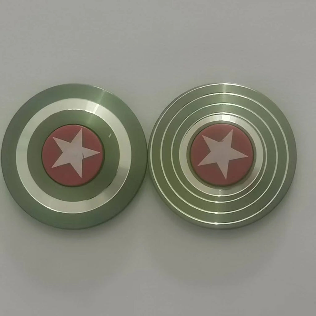 Finger Spinner Shield Aluminum Alloy Fidget Spinner Stress Relief Toy Spinner Oasis Select army green
